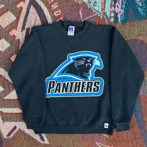 Youth Vintage Carolina Panthers Russell Crewneck Sweater